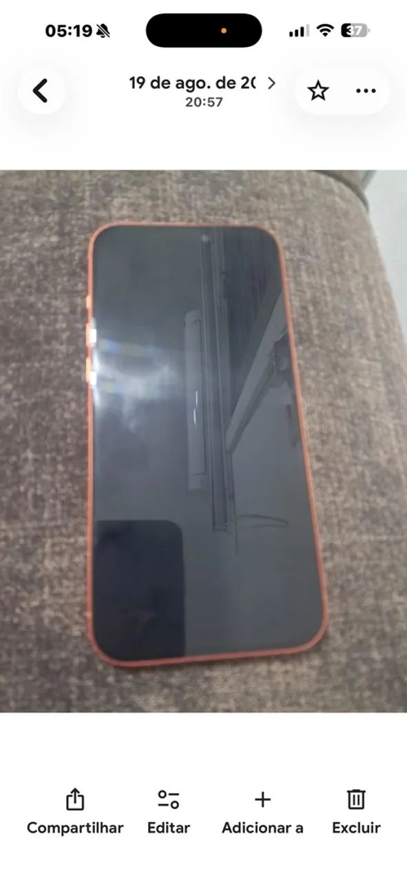 iPhone 17 pro max laranja excelente Bat 100% com nota - Foto 2