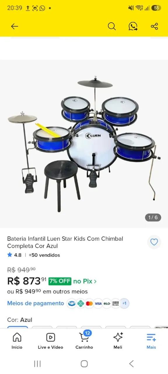 Bateria Infantil  - Foto 4