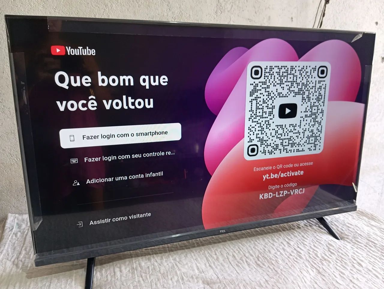 Smart tv TCL Android 43 polegadas semi nova!!!! - Foto 2