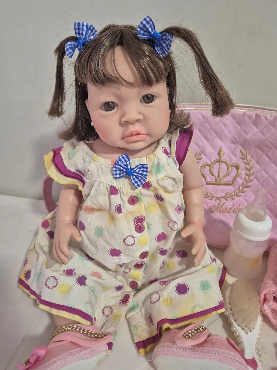 Boneca Reborn e acessórios  - Foto 4