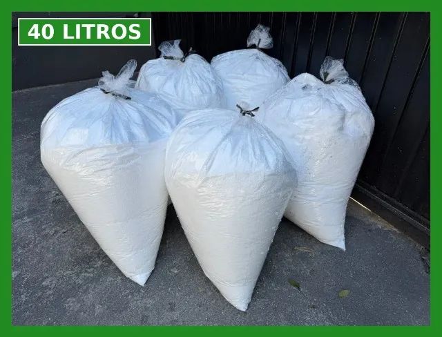 Isopor Triturado Flocos 40 Litros - Enchimento Obra e Concreto Leve - Foto 5