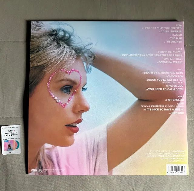 Disco Vinil Taylor Swift - Lover edição target usa discos rosa e azul  - Foto 2