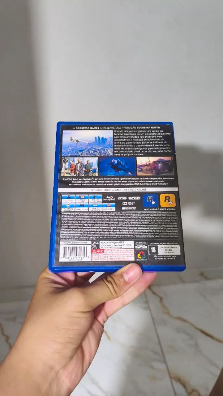 Jogo ps4/ps5 mídia física GTA 5 em perfeito estado - Foto 2
