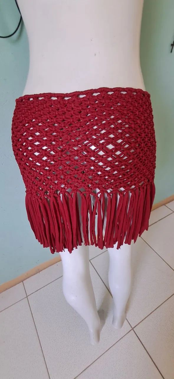 Saida de praia macrame  - Foto 4