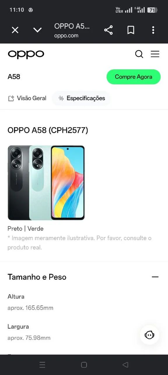 Celular A58 CPH2577 - Foto 4