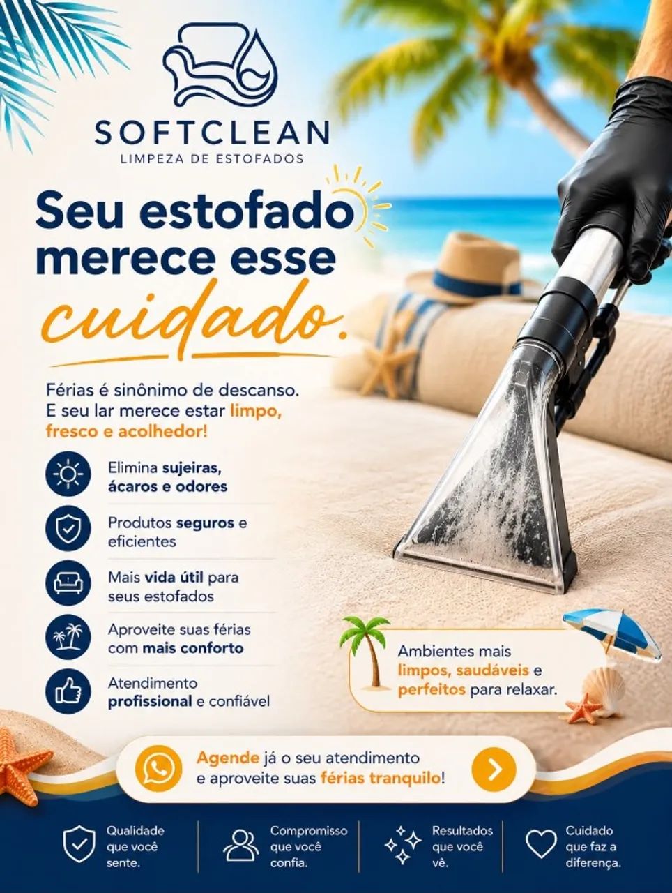 Lavagem a seco de estofados 