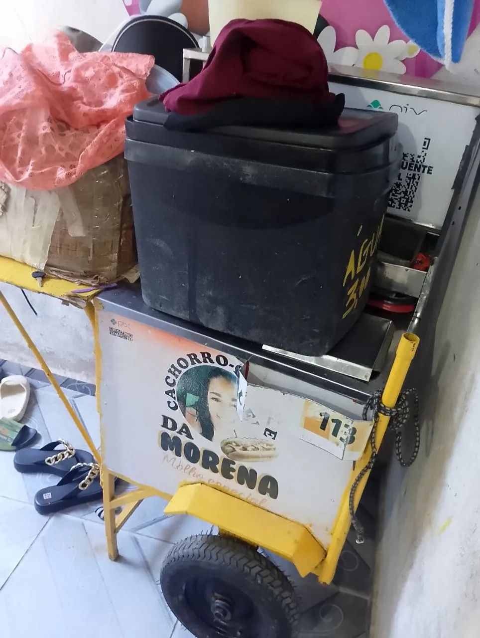 Carroça de cachorro quente 
