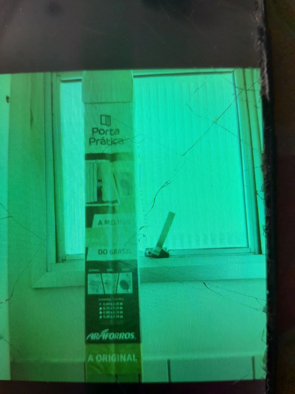 Porta sancionada na embalagem