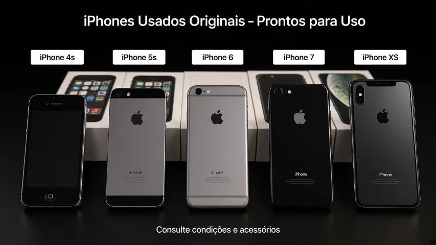 Lote - 5 iPhones Usados