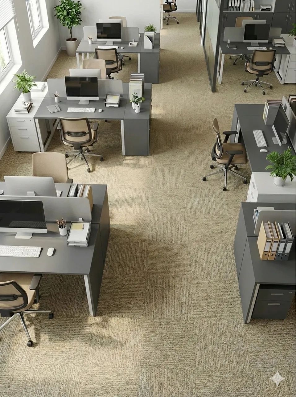 Carpete em Placa Usado | Instalado R$ 55/m²