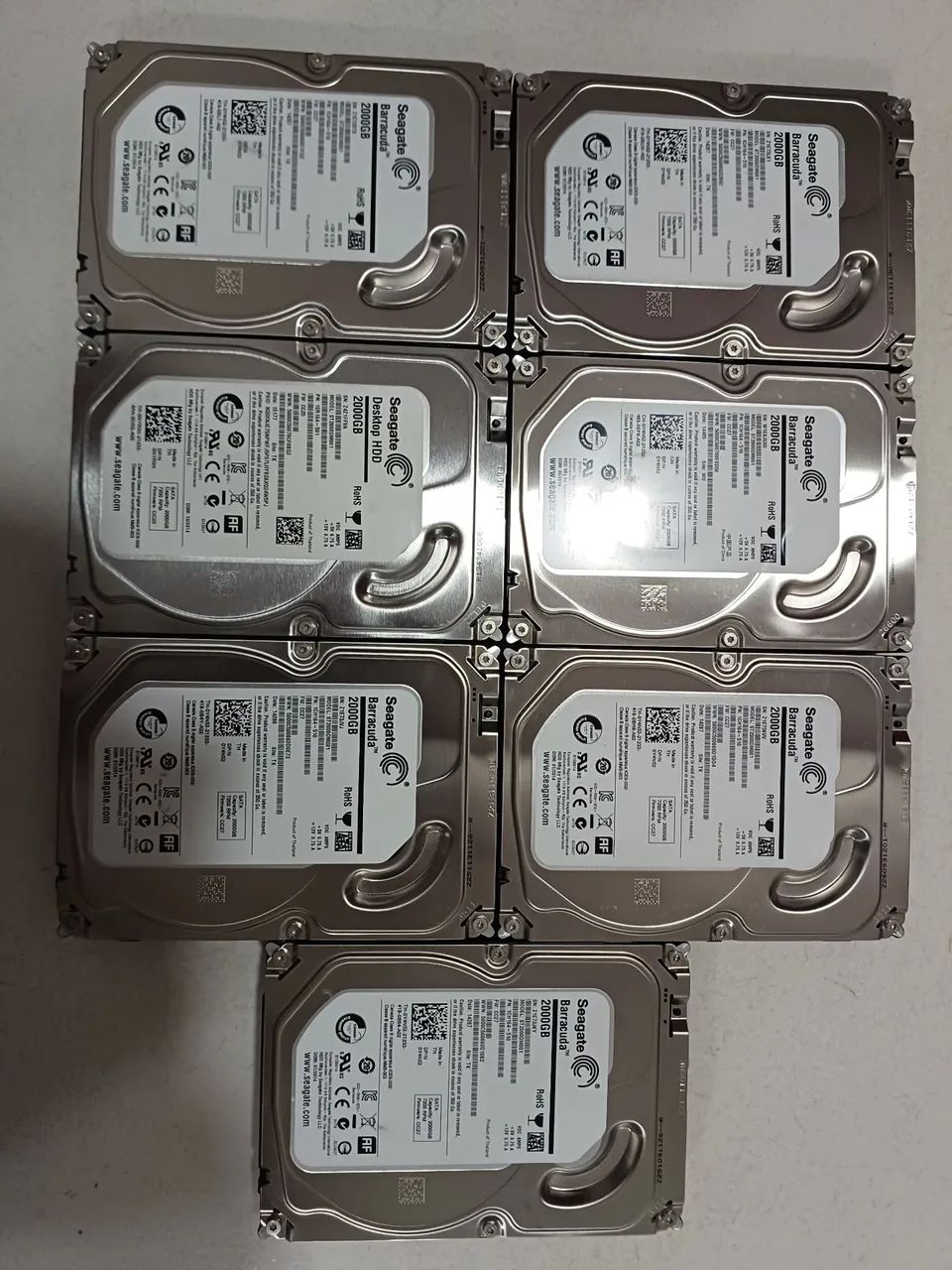 7 hds seagate 2tb Barracuda cftv dvr CPU nvr 65713021745538120