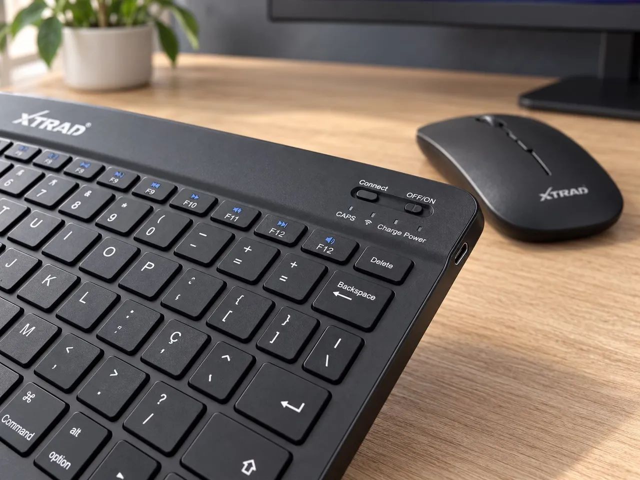 Kit Teclado e Mouse Bluetooth e Sem Fio USB Xtrad XD-623 - Foto 2