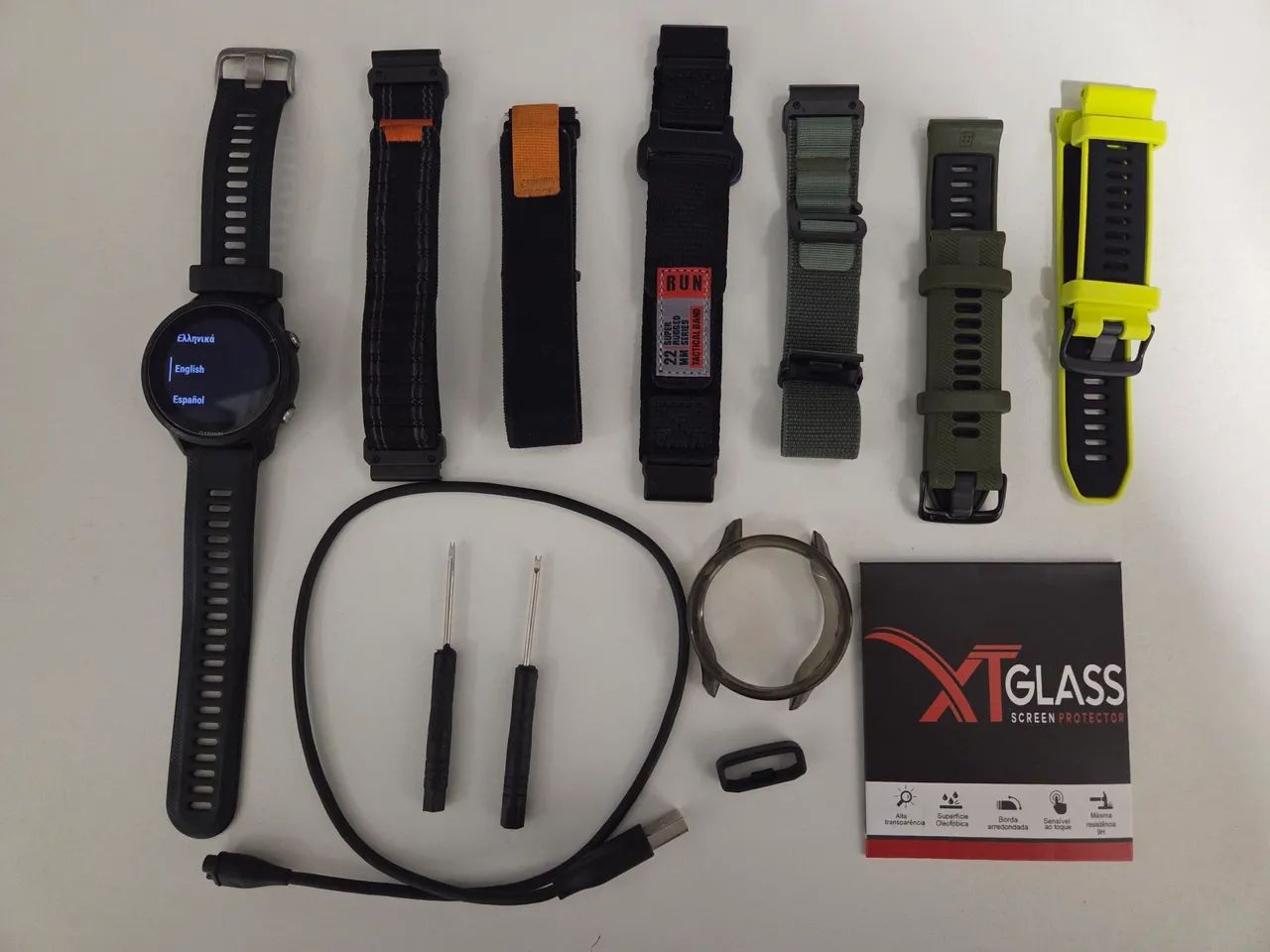 Relógio Garmin Forerunner 955 + acessórios