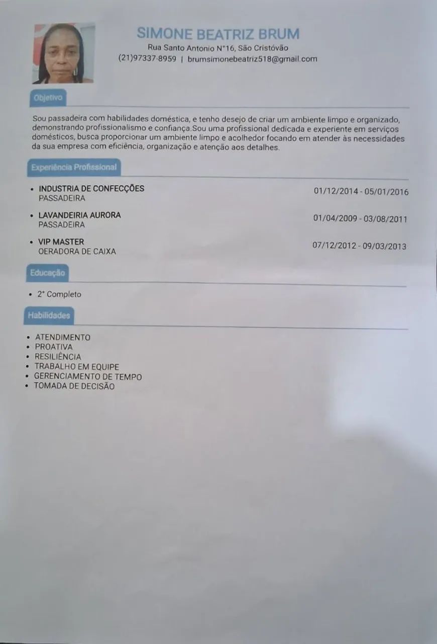 Diárista / R$150