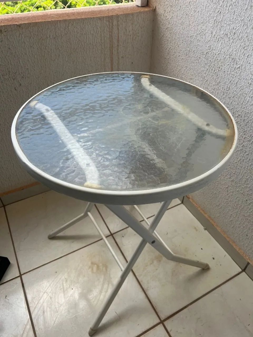 Mesa redonda dobrável65581378633857120