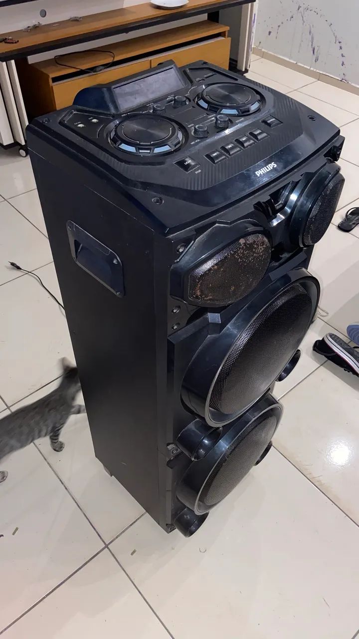 Caixa de Som Philips Party Speaker - aceito troca em iPhone 