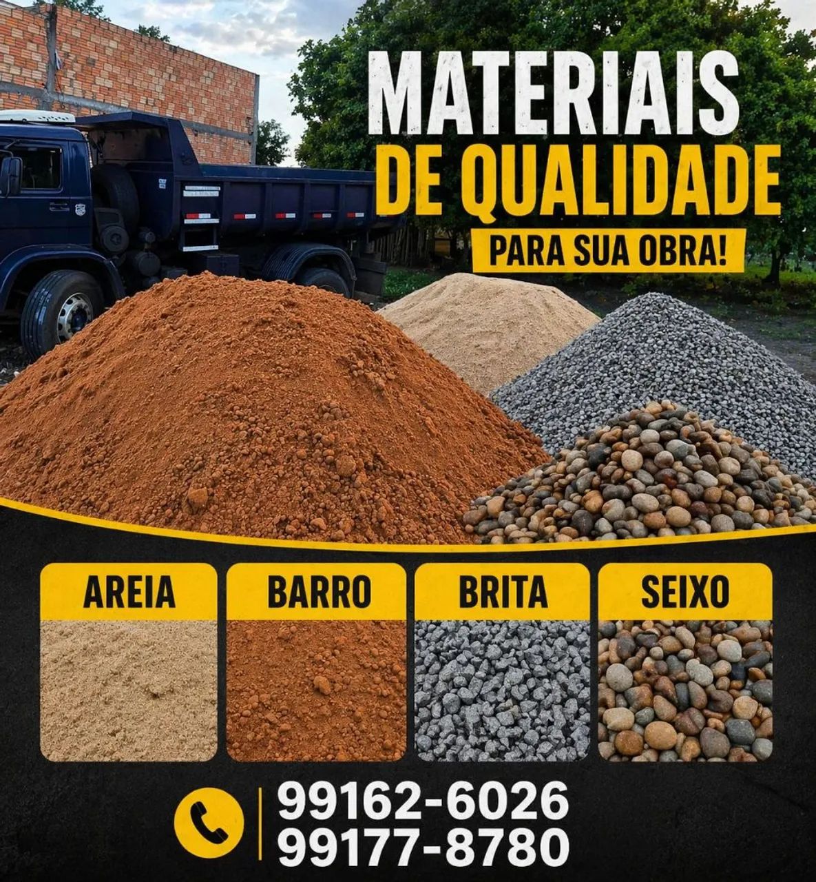 Barro para sua construção 
