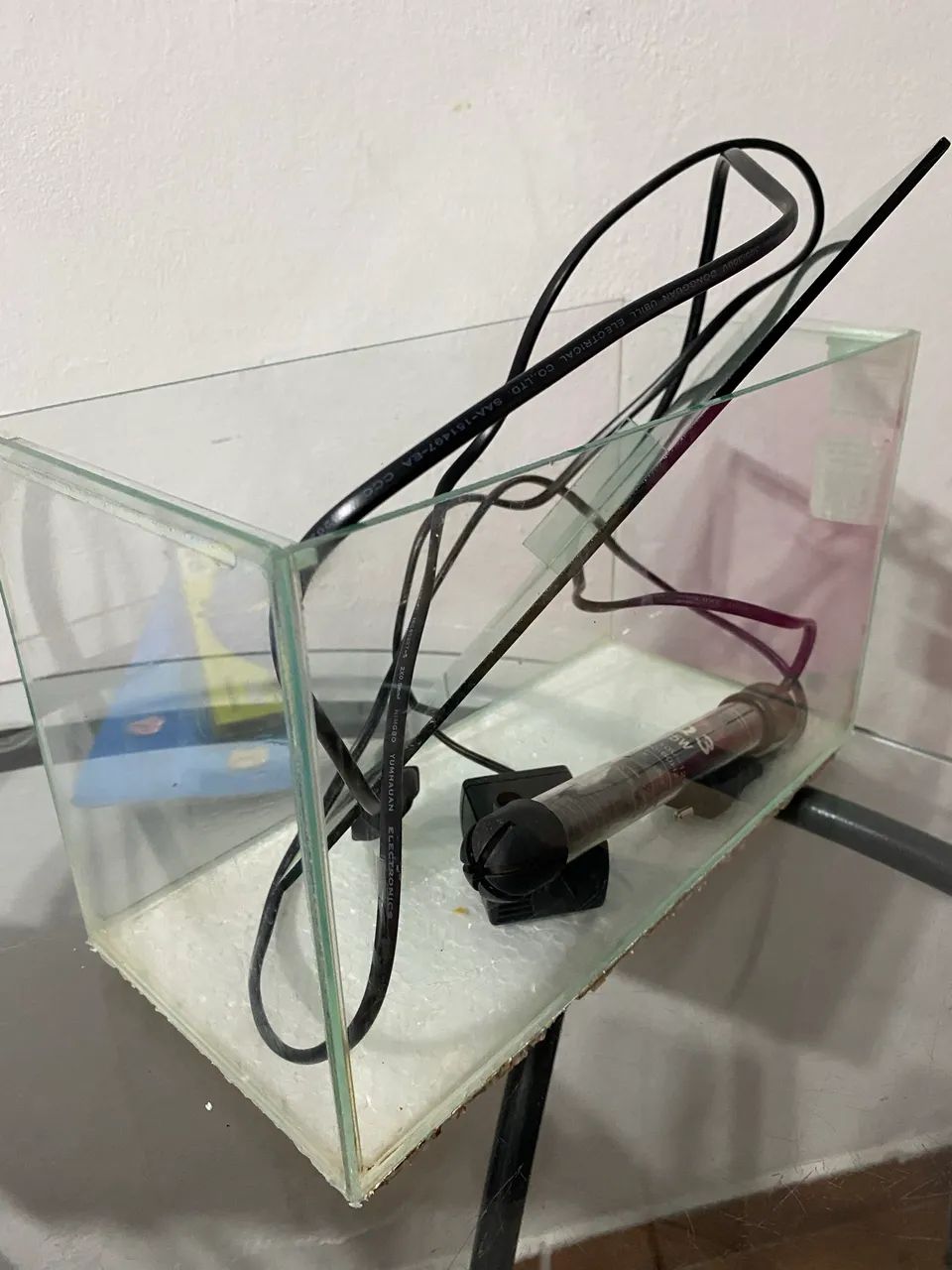Aquário peixe com aquecedor e bomba  - Foto 2