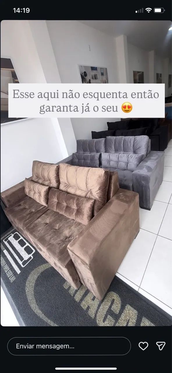 Sofa Retrátil de luxo 