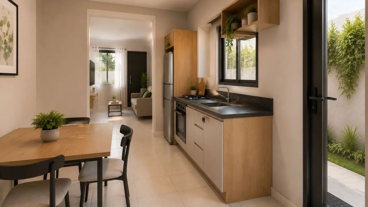 Casa térrea com 2 quartos, quintal e 1 vaga - Foto 4