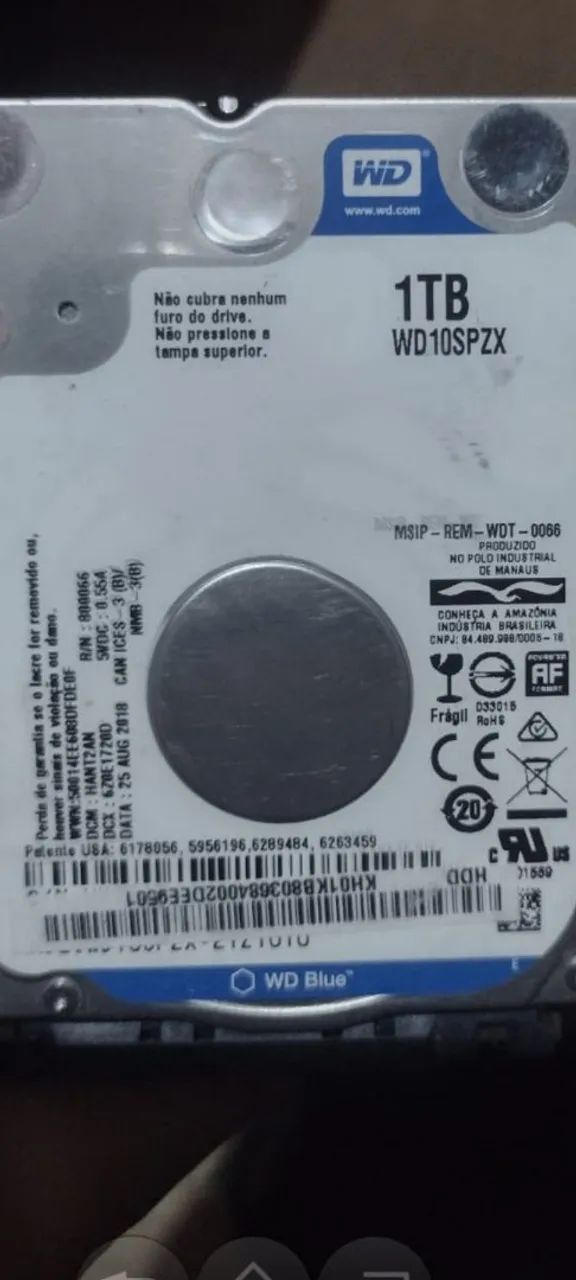 Hd 1tb funcionando 