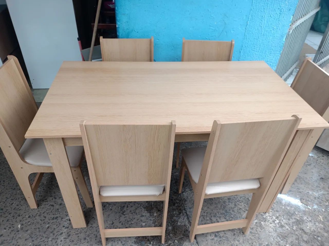 Messa usada 6 cadeiras em MDF - Foto 2