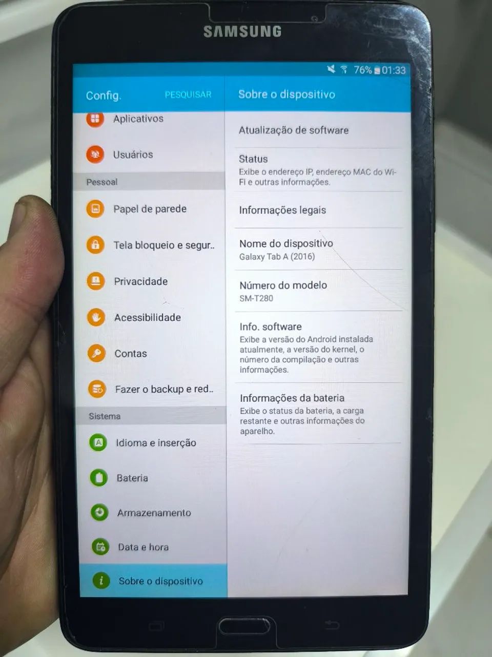Tablet Samsung SMT280 8gb - Foto 3