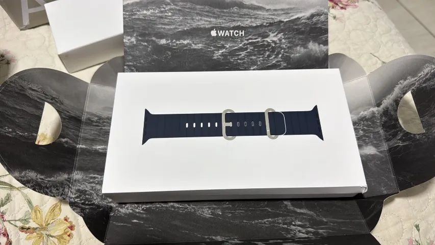 Apple Watch Ultra 2 Geração com Pulseira Azul - Foto 4