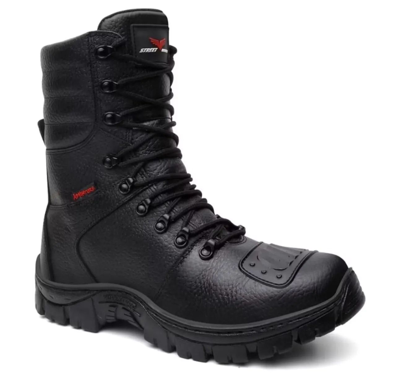 Bota coturno de couro legítimo  - Foto 4