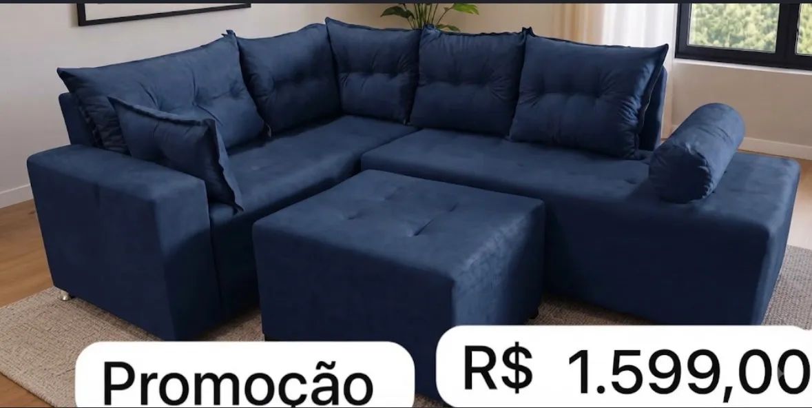 Sofá Aurora Promoção Cores Variadas 