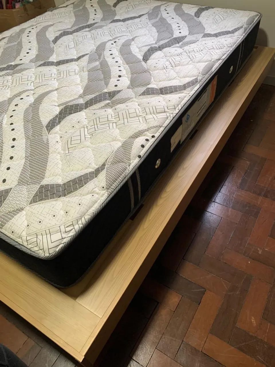 Cama + colchão casal - Itajaí/SC - Foto 3