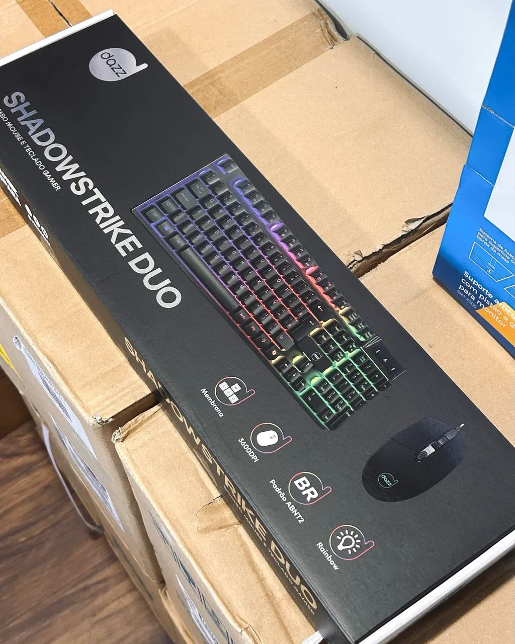 Kit Teclado e Mouse Gamer ABNT2 Mouse 3600 Dpi Dazz 