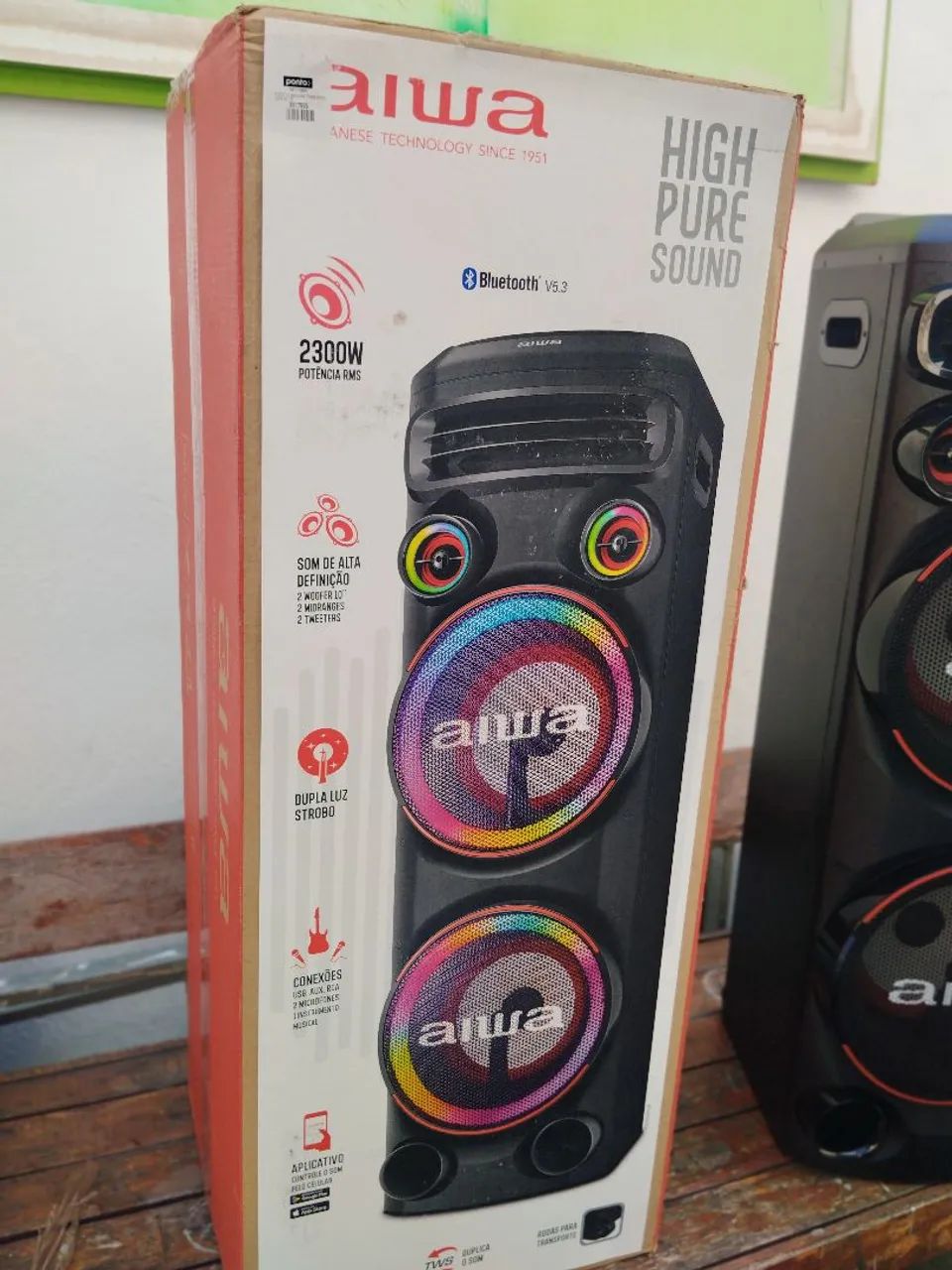 Torre de som Aiwa 2300 w - Foto 3