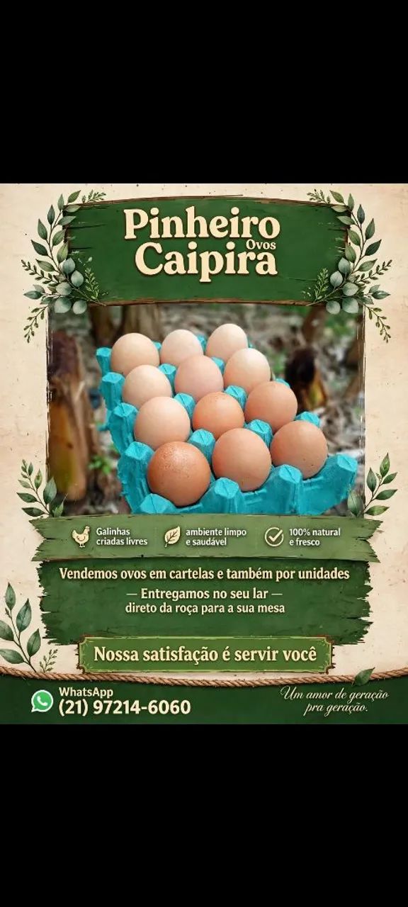 Ovos caipira!