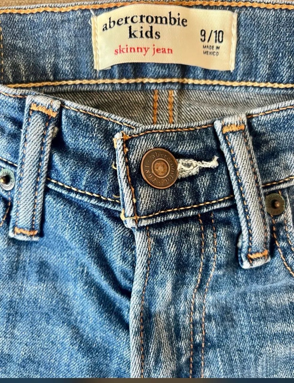 Calça jeans infantil Abercrombie TAM 10 - Foto 3