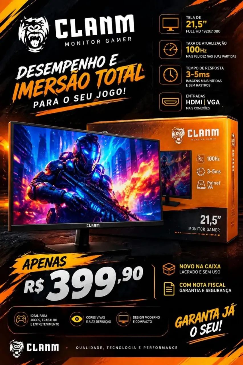 Monitor Gamer 21.5