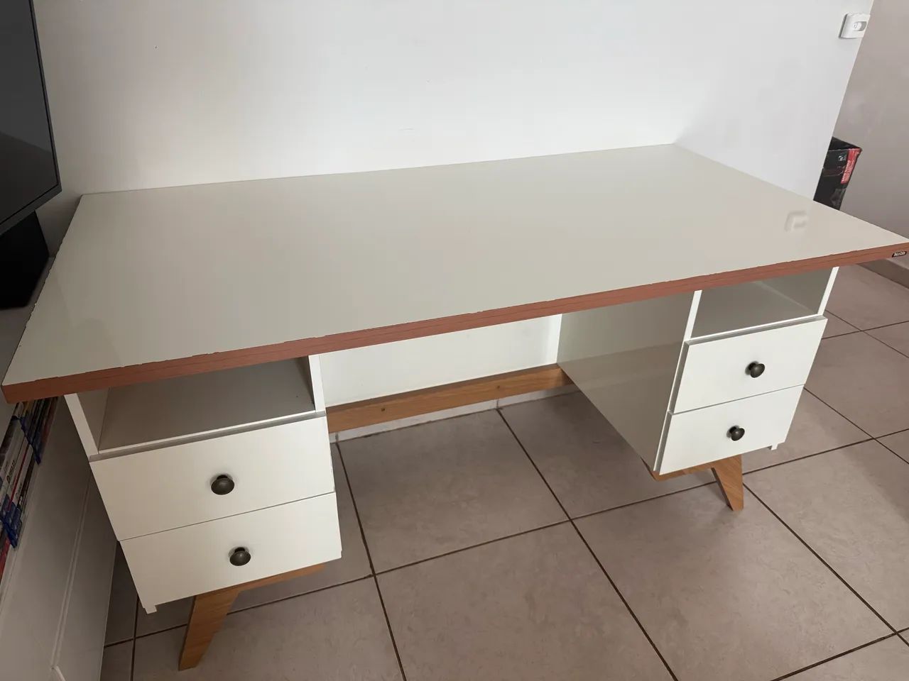 Mesa estudos estilo retrô - Foto 2