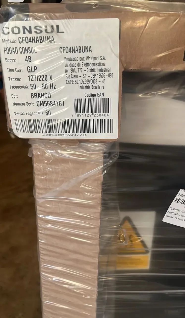 Fogão cônsul 4 bocas acendedor automático 