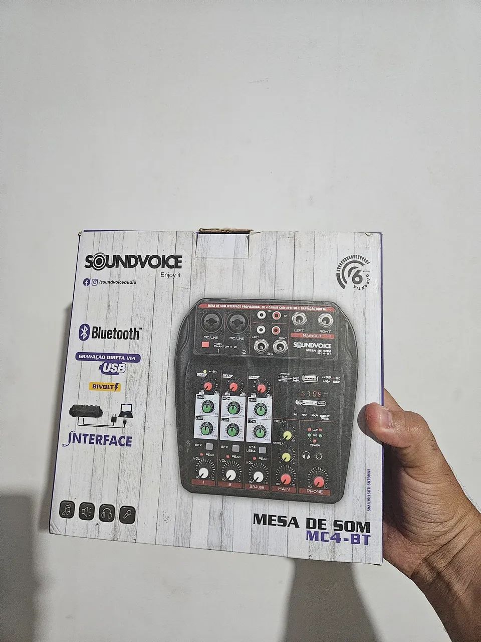 Kit mesa de som + microfone shure!!! - Foto 4