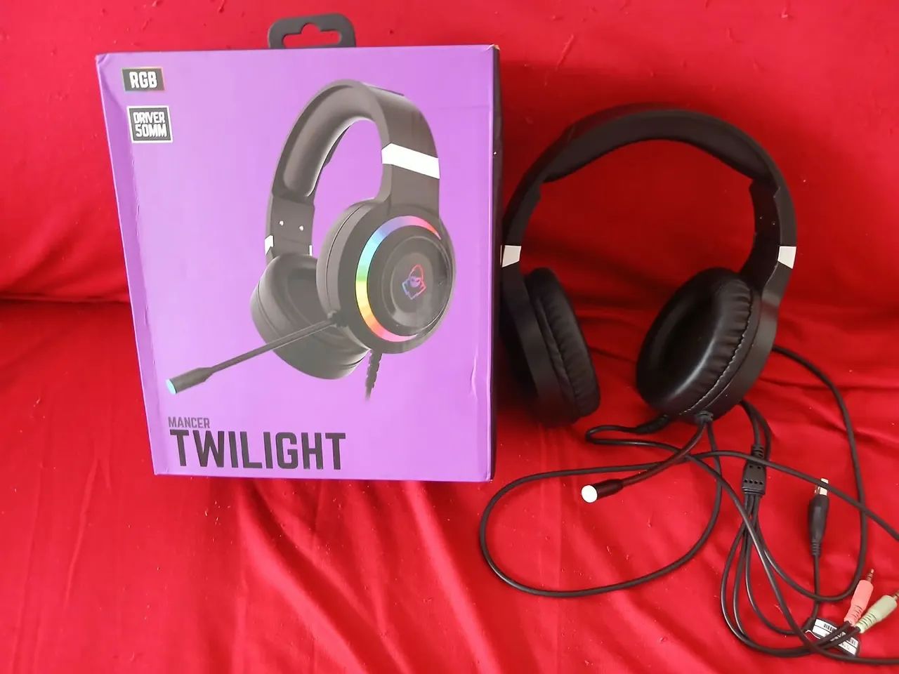 Fone com luz rgb