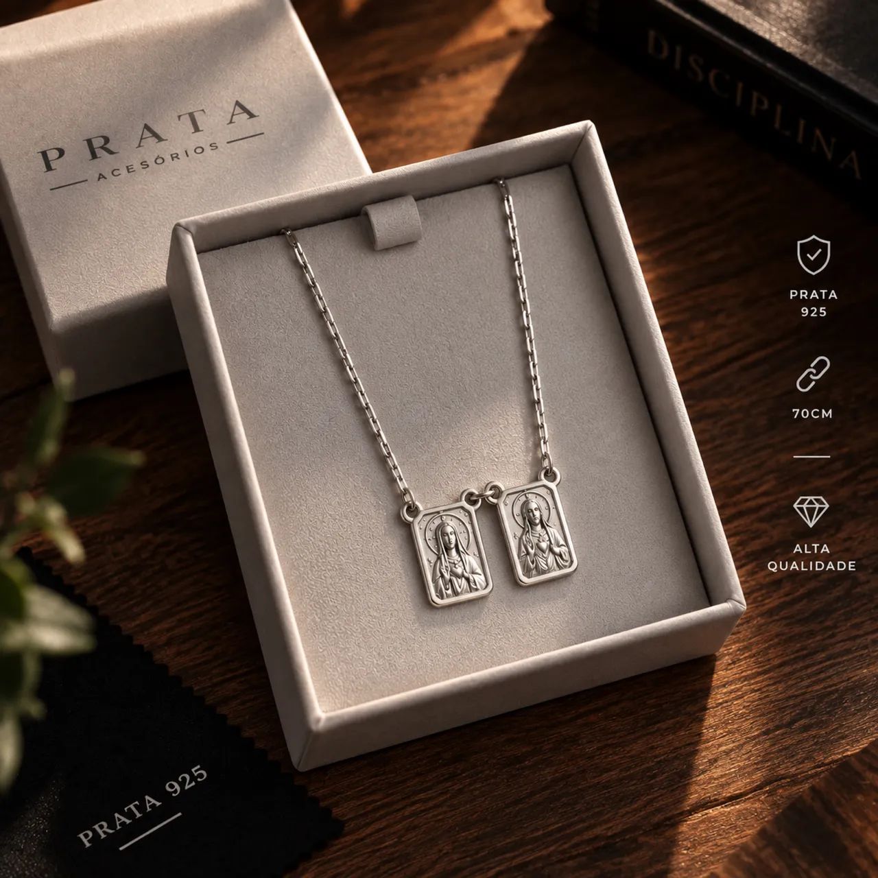 Escapulário Prata 925(Envio OlxPay) - Foto 2