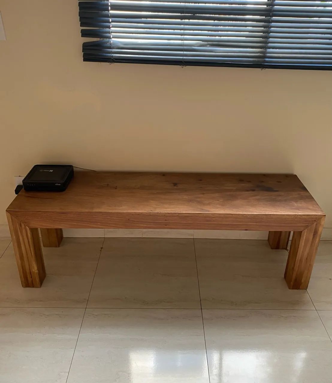 MESA E BANCO DE MADEIRA  - Foto 4