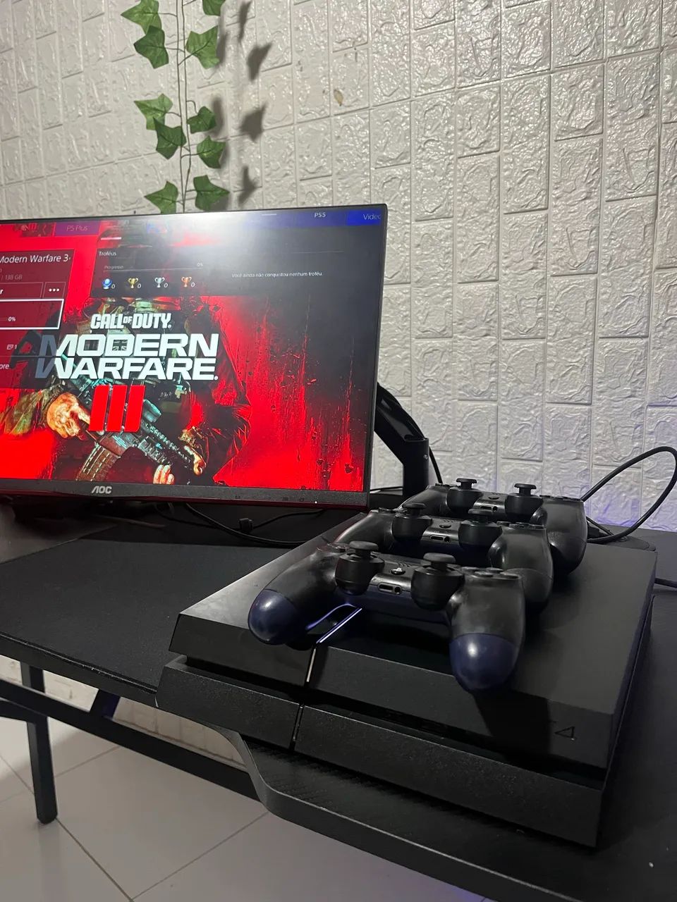 PLAYSTATION 4 FAT + 3 CONTROLES + PS PLUS - Foto 3