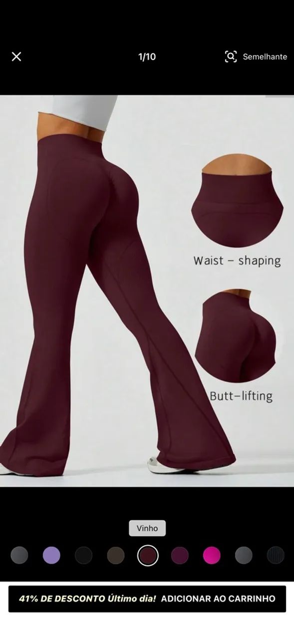 Calça flare bordo empina bumbum  - Foto 2