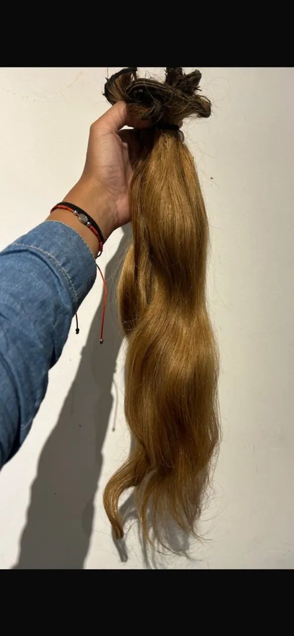 Cabelo humano loiro dourado 