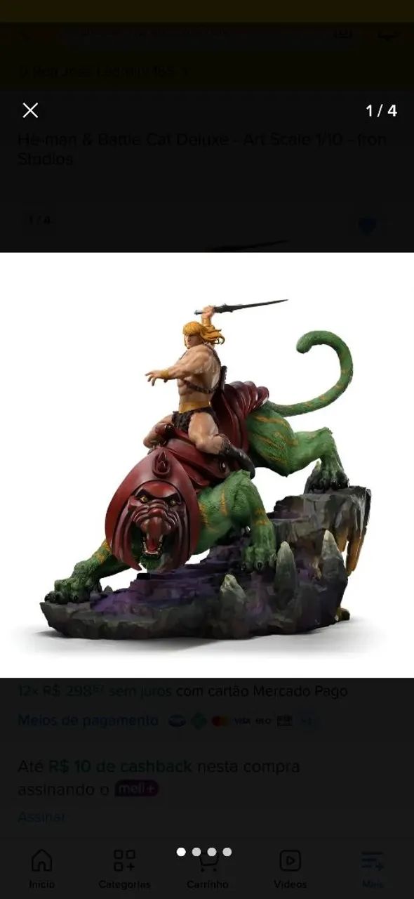 He-man e gato guerreiro ironstudios  - Foto 4