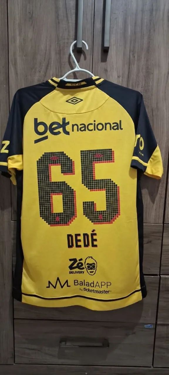 Camisa do Sport 2025 Amarela, Modelo Jogador Usada Por Dedé