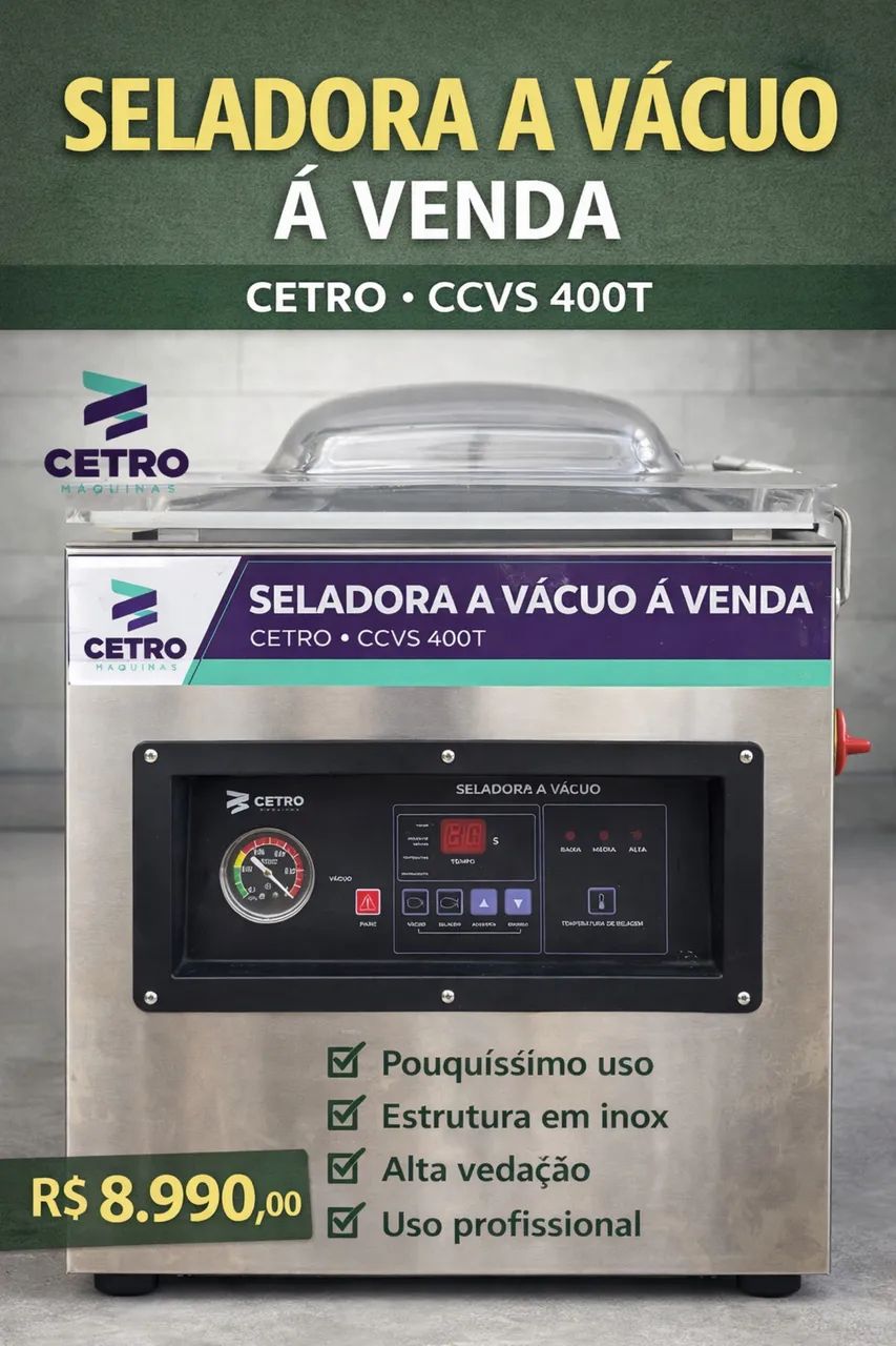 Seladora a vácuo CCVS 400 T - Cetro 