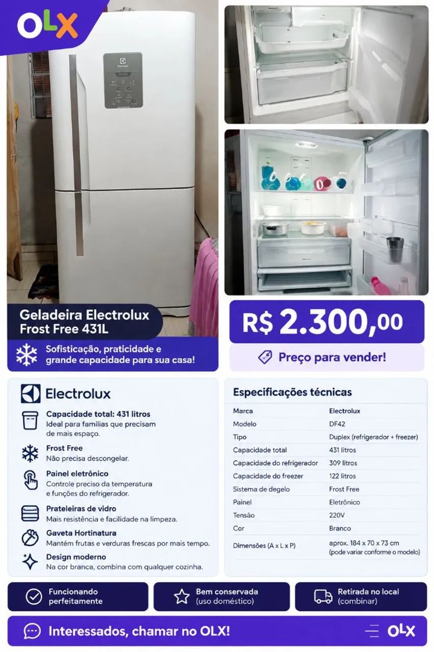geladeira Electrolux inverter 