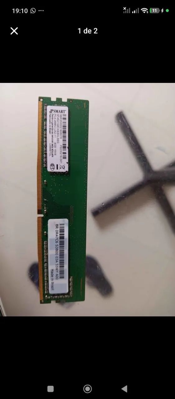 Memória ram DDR4 8 